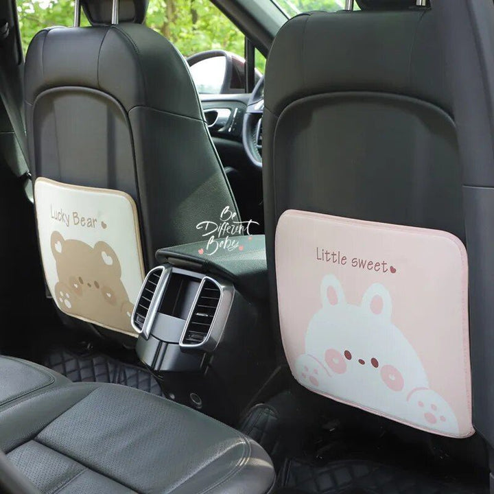 Lisslune | Waterproof cartoon bear & rabbit car seat back protector for children