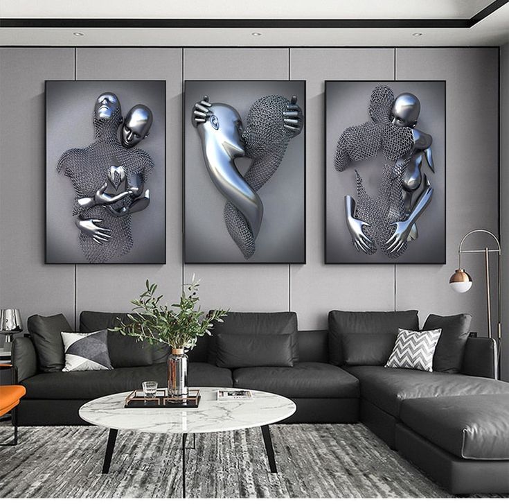 Lisslune | Artizone Silver Canvas Painting