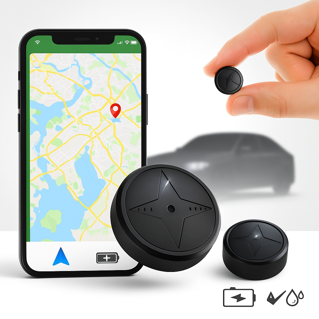 Lisslune | AutoGuard GPS Tracker Mini – Waterproof Magnetic Vehicle Tracker