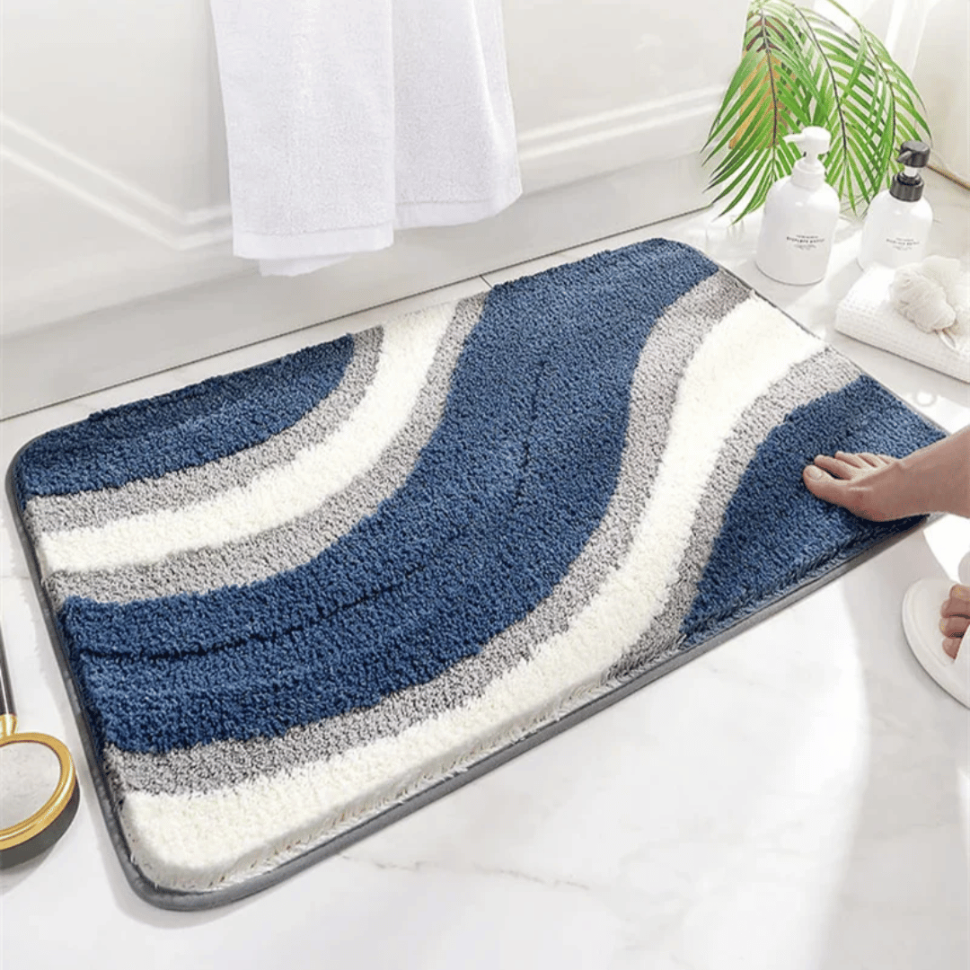 Lisslune | ECOFLOOR – Non-Slip Organic Bath Mat for Luxurious Bathroom Comfort