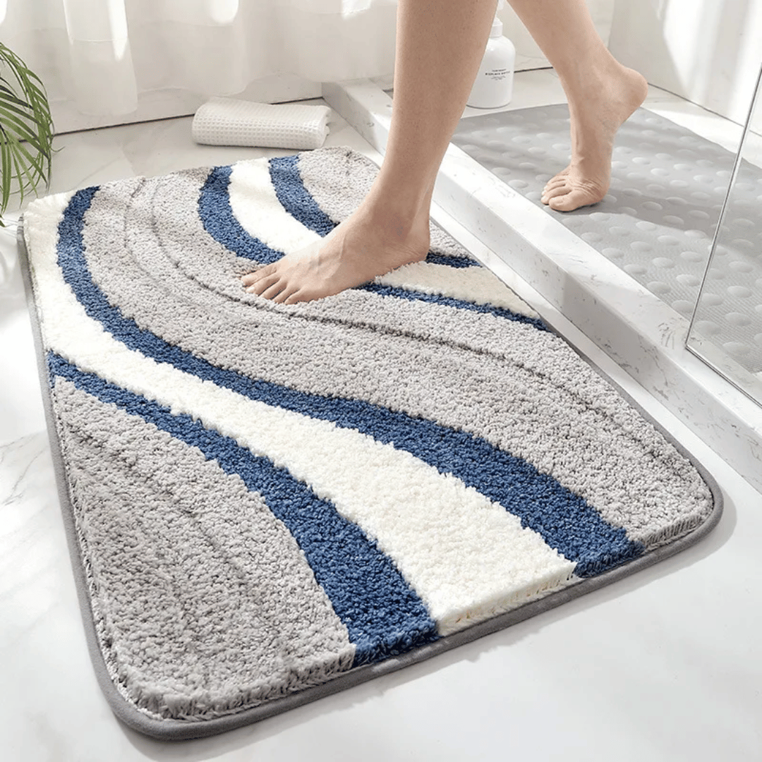 Lisslune | ECOFLOOR – Non-Slip Organic Bath Mat for Luxurious Bathroom Comfort