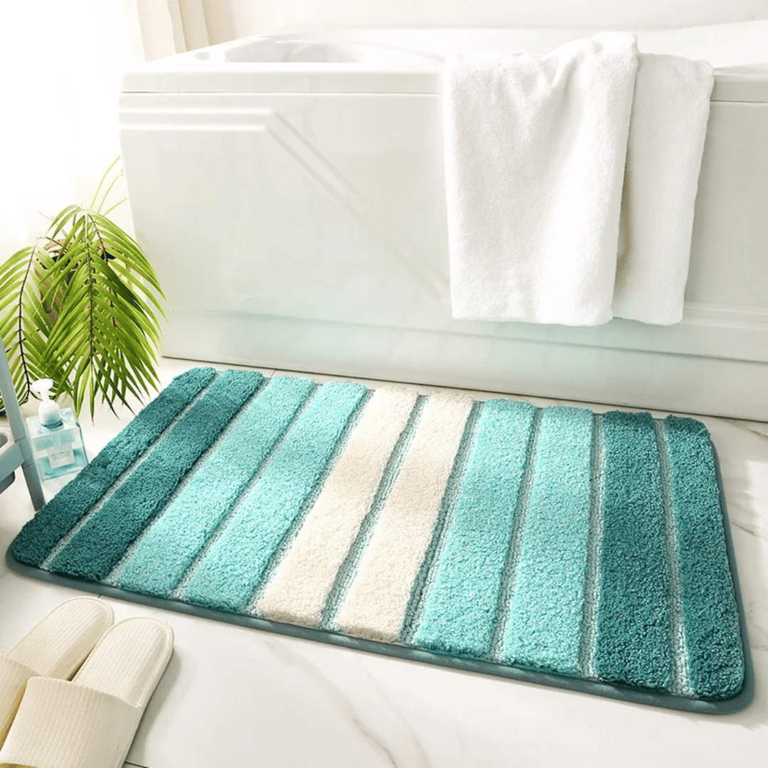 Lisslune | ECOFLOOR – Non-Slip Organic Bath Mat for Luxurious Bathroom Comfort