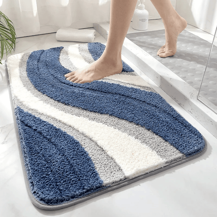 Lisslune | ECOFLOOR – Non-Slip Organic Bath Mat for Luxurious Bathroom Comfort