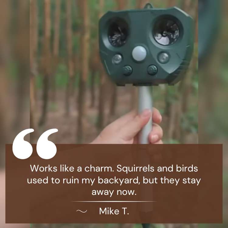 Lisslune | EcoSonic Guard – Ultrasonic Animal Repellent for Outdoor Use