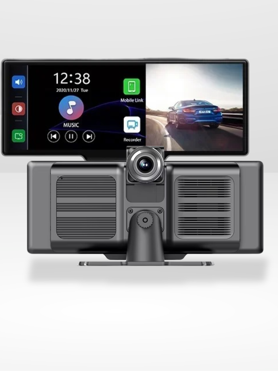 Lisslune | Wireless CarPlay Screen with Built-in 4K Dashcam & Optional Rear Camera – 10.26" IPS Display