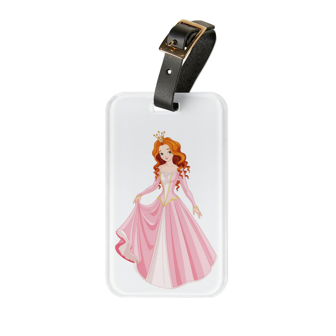 Lisslune | Chic Personal Acrylic Luggage Tag with Leather Strap