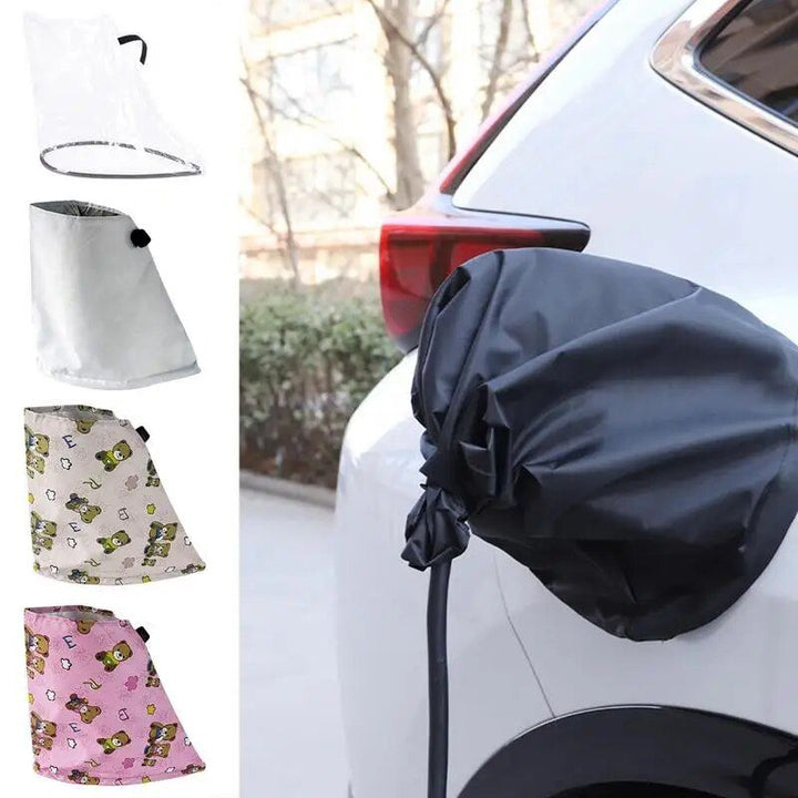 Lisslune | Universal EV Charging Port Weatherproof Cover – PVC Rain & Dust Protector