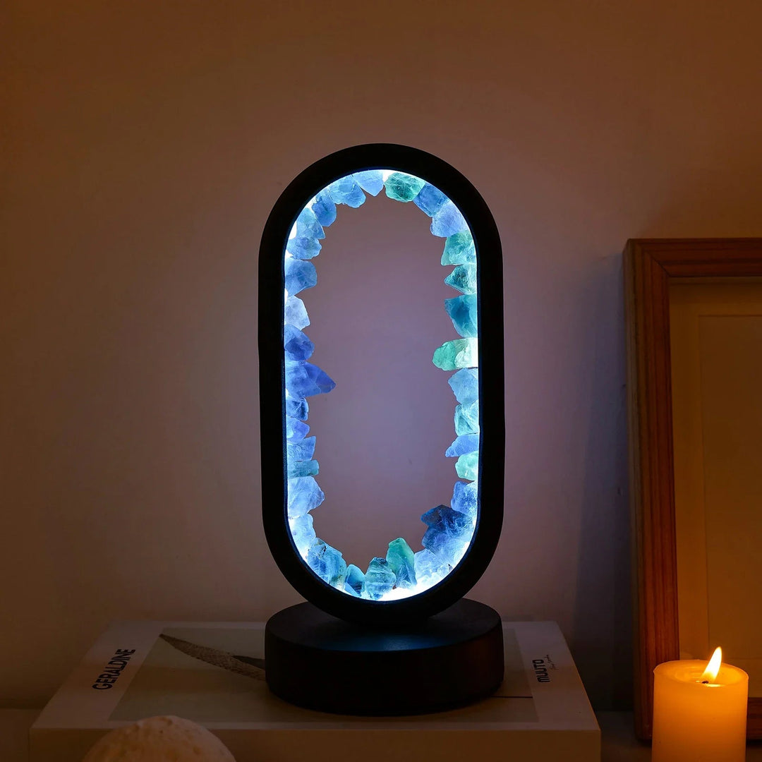Lisslune | CrystalGlow – Handmade amethyst atmospheric lamp for relaxation and peace