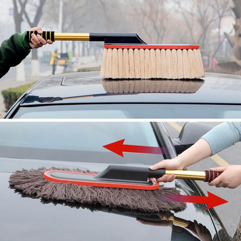 Lisslune | Lacquer-friendly car dust sweeper with telescopic handle