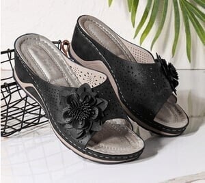 Lisslune | Leather Soft Footbed Orthopedic Arch-Support Sandals