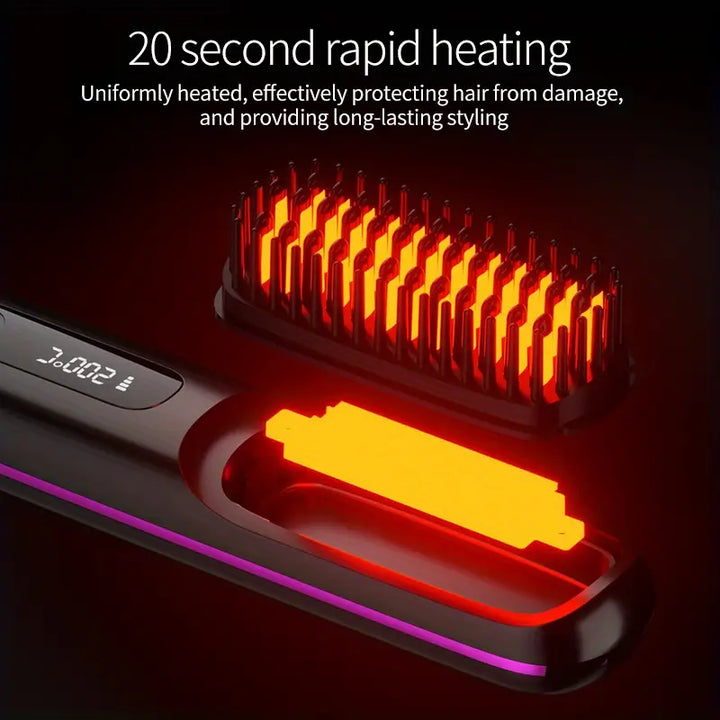 Lisslune | Portable Hair Styling Brush | Smooth & Healthy Hair Anytime, Anywhere