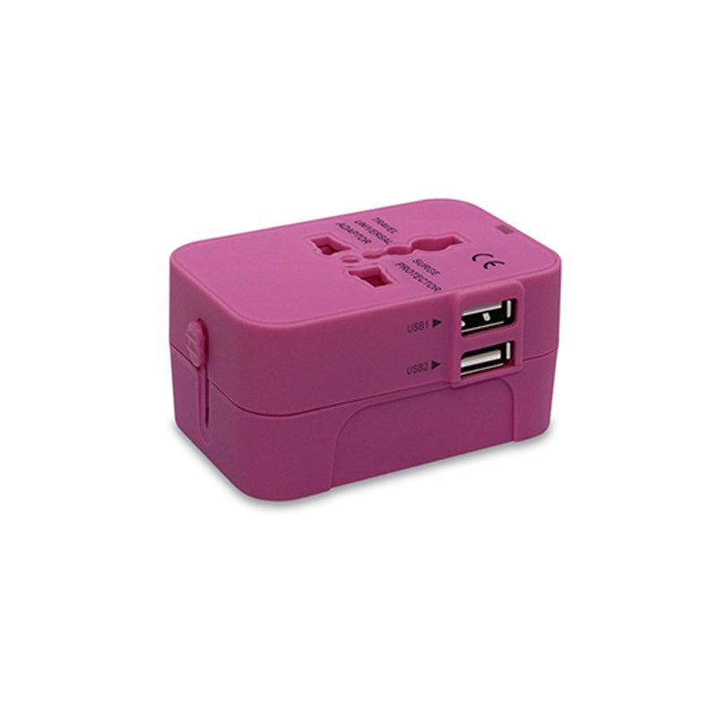 Lisslune | Universal travel adapter with dual USB ports