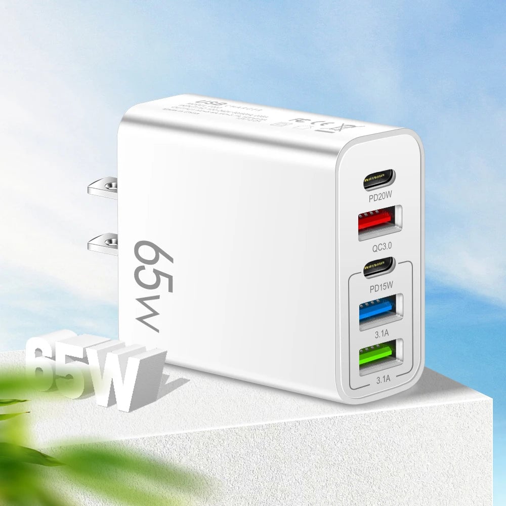 Lisslune | Multi-Port-Adapter 65W Fast Charger - US Standard