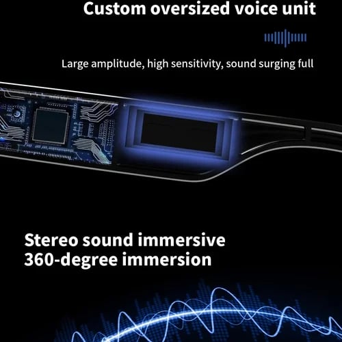 Lisslune | Super Black TechnologySmart Wireless Headphone Sunglasses