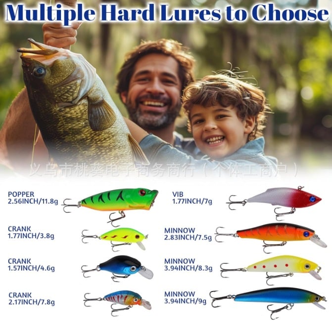 Lisslune | 24 Days Christmas Countdown Fish Tackle Set