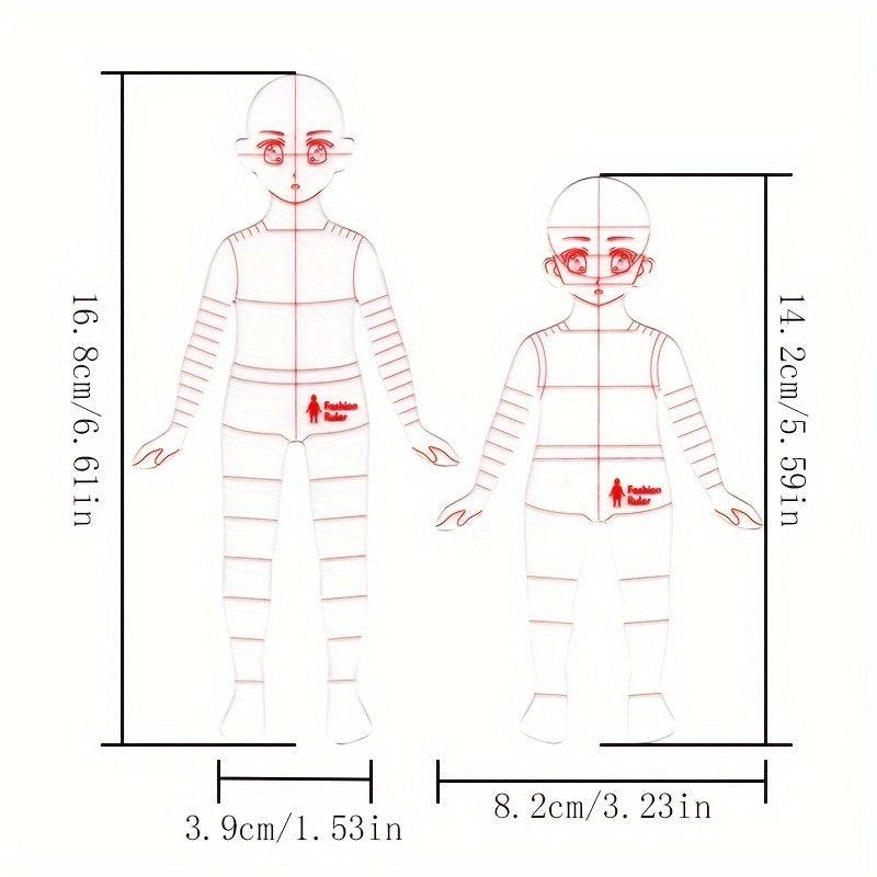 Lisslune | Clear Fashion Design Ruler - A must-have tool for precise sewing illustrations