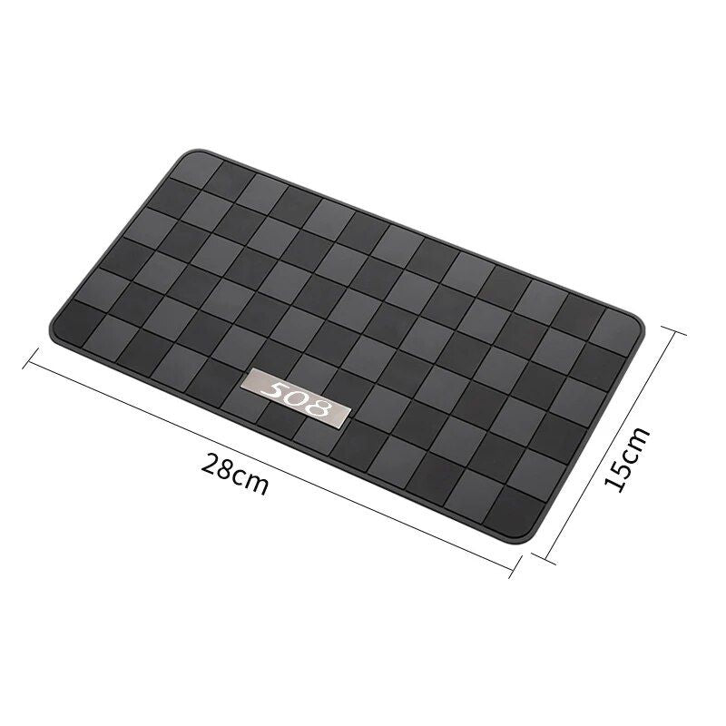 Lisslune | Anti-Slip Silicone Car Dashboard Mat for Phone & Sunglasses Storage
