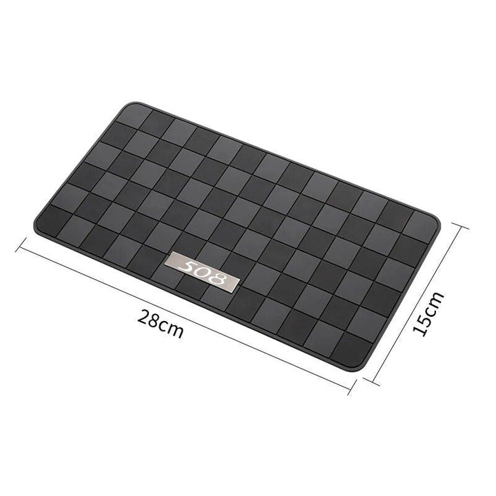 Lisslune | Anti-Slip Silicone Car Dashboard Mat for Phone & Sunglasses Storage