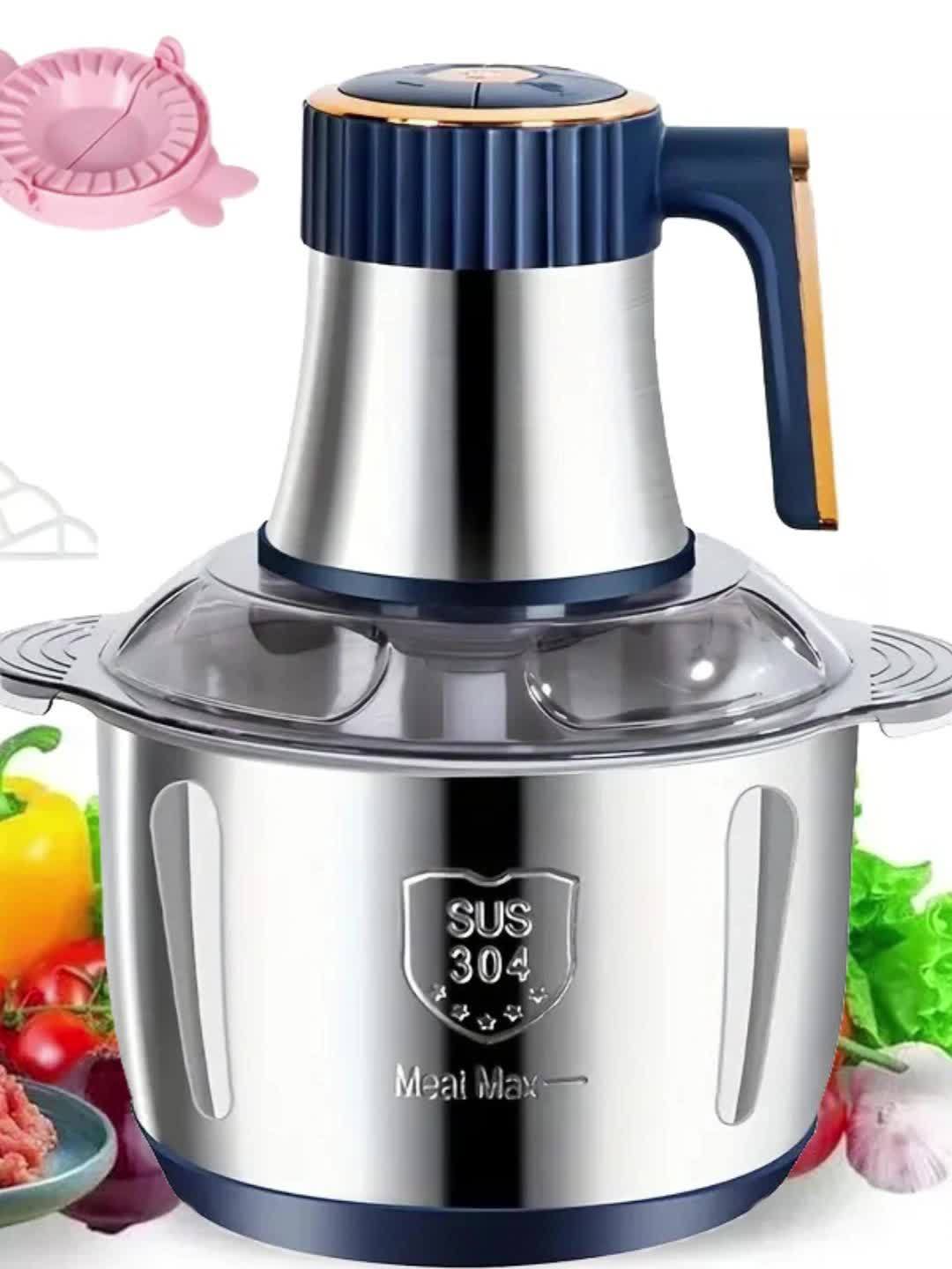 Lisslune | Stainless Steel Food Processor – Powerful Meat Grinder & Vegetable Chopper (5L, 5000 RPM)
