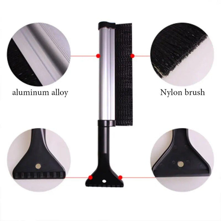 Lisslune | Expandable Car Ice Scraper with Snow Brush: Quick and Efficient Winter Cleaning