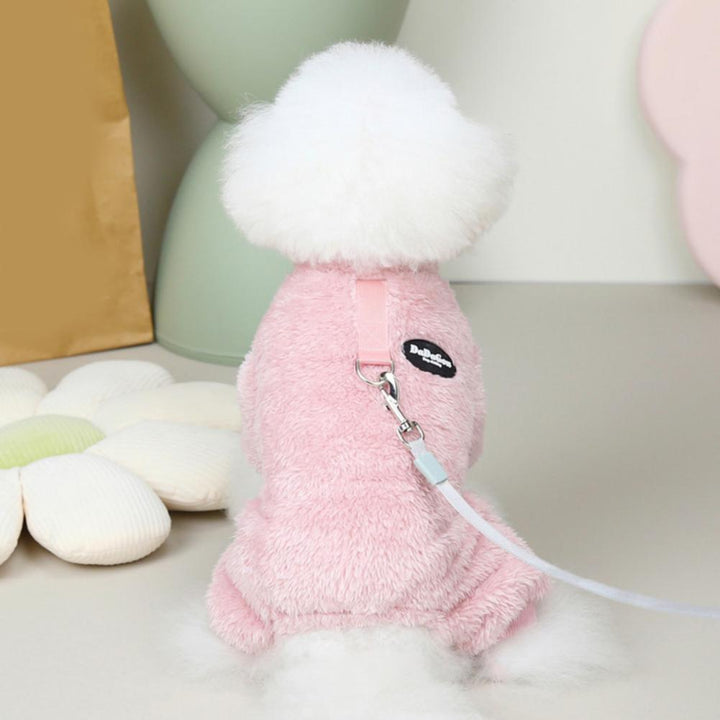 Lisslune | Fleece Pet Elastic Jumpsuit with Pull Ring