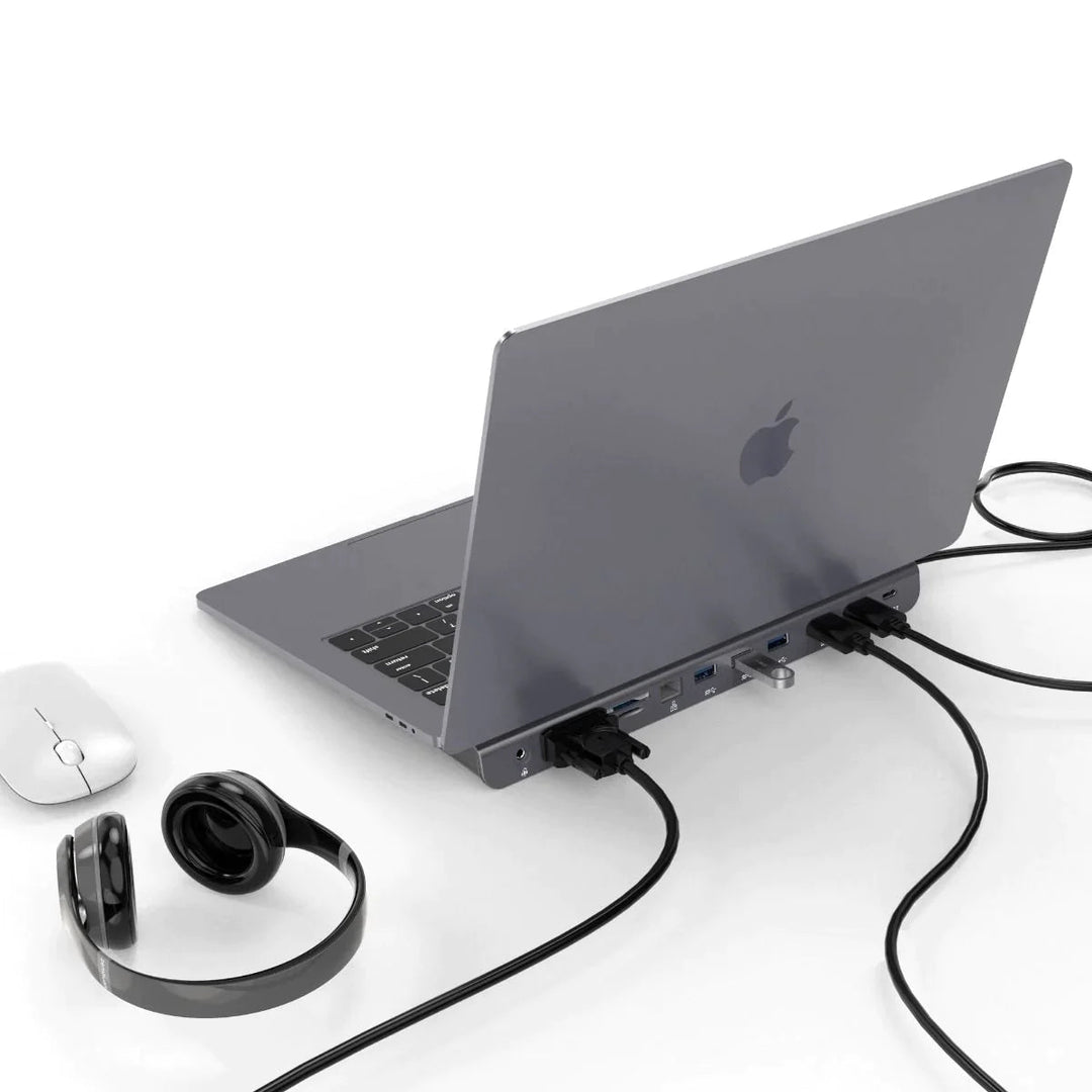 Lisslune | LapStation Pro – 11-in-1 USB-C Laptop Docking Station with HDMI, Ethernet & SD Card Ports