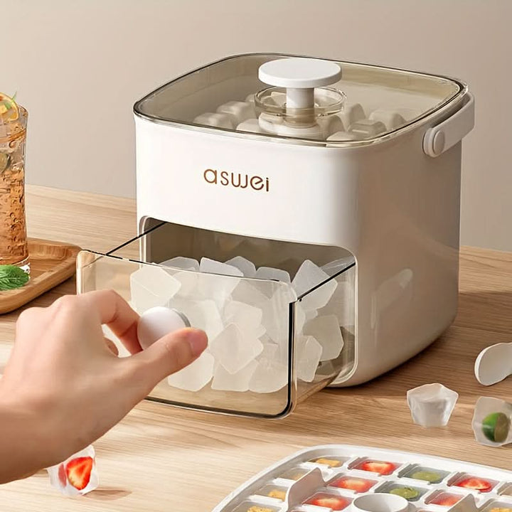 Lisslune | Countertop Ice Maker for Cubes and Spheres