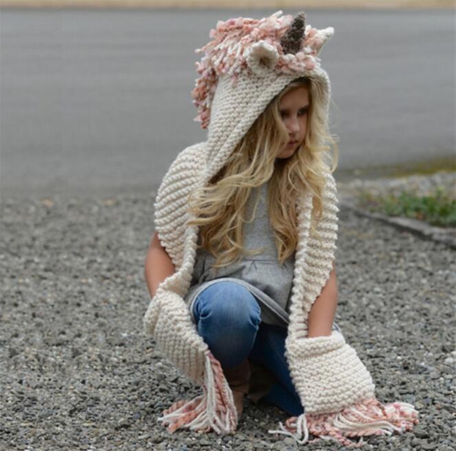 Lisslune | Unicorn wool hat + scarf