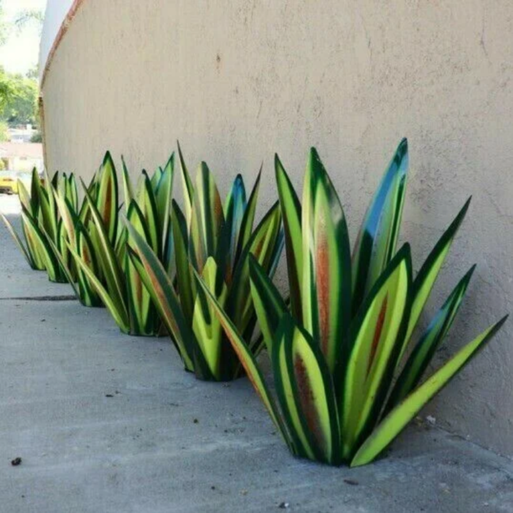 Lisslune | Handmade Agave Decorative Plant, Natural Polystone Design