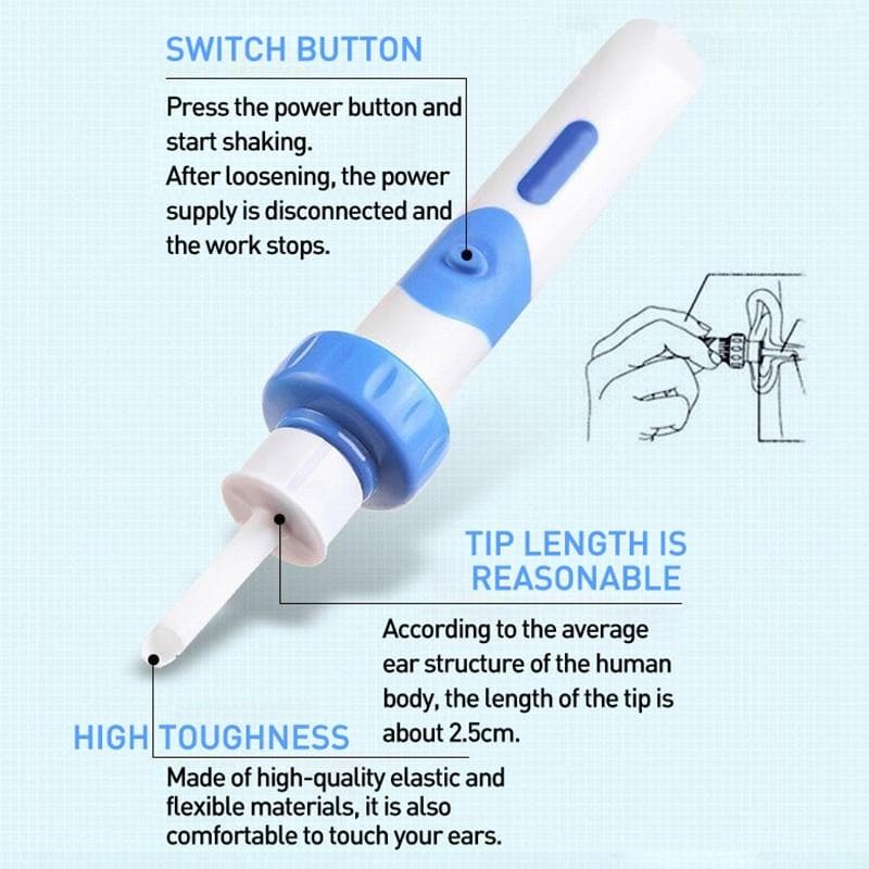 Lisslune | Ear Cleaner with Vibration and Vacuum – Safe and Painless for Adults & Children