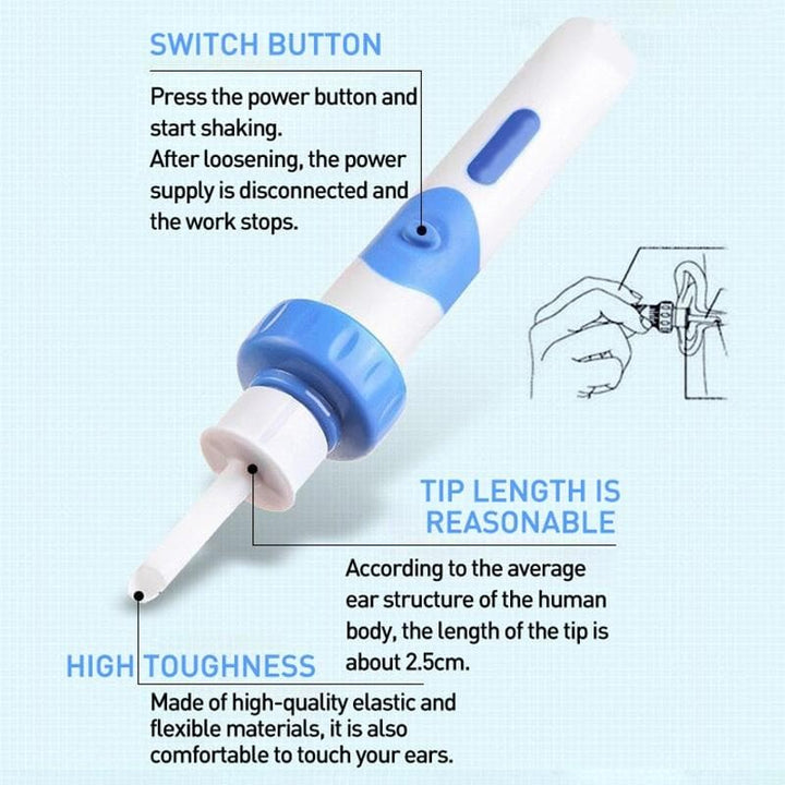 Lisslune | Ear Cleaner with Vibration and Vacuum – Safe and Painless for Adults & Children