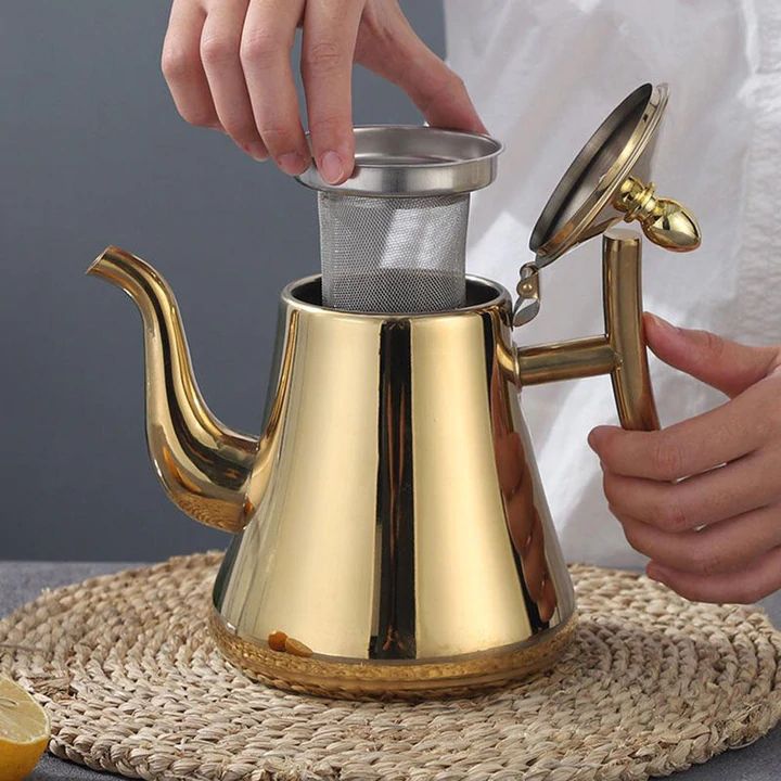 Lisslune | Induction Kettle Stainless Steel with Filter - Fast Boiling and Sustainable Design for Home