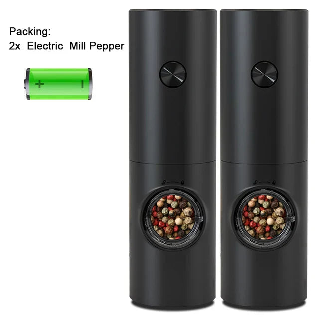Lisslune | Electric Pepper and Salt Grinder Set - SpiceLite