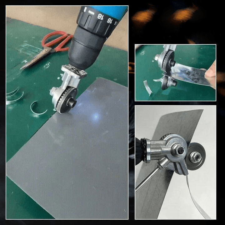 Lisslune | GyroCut – Drill Attachment for Safe & Effortless Sheet Metal Cutting