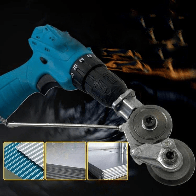 Lisslune | GyroCut – Drill Attachment for Safe & Effortless Sheet Metal Cutting