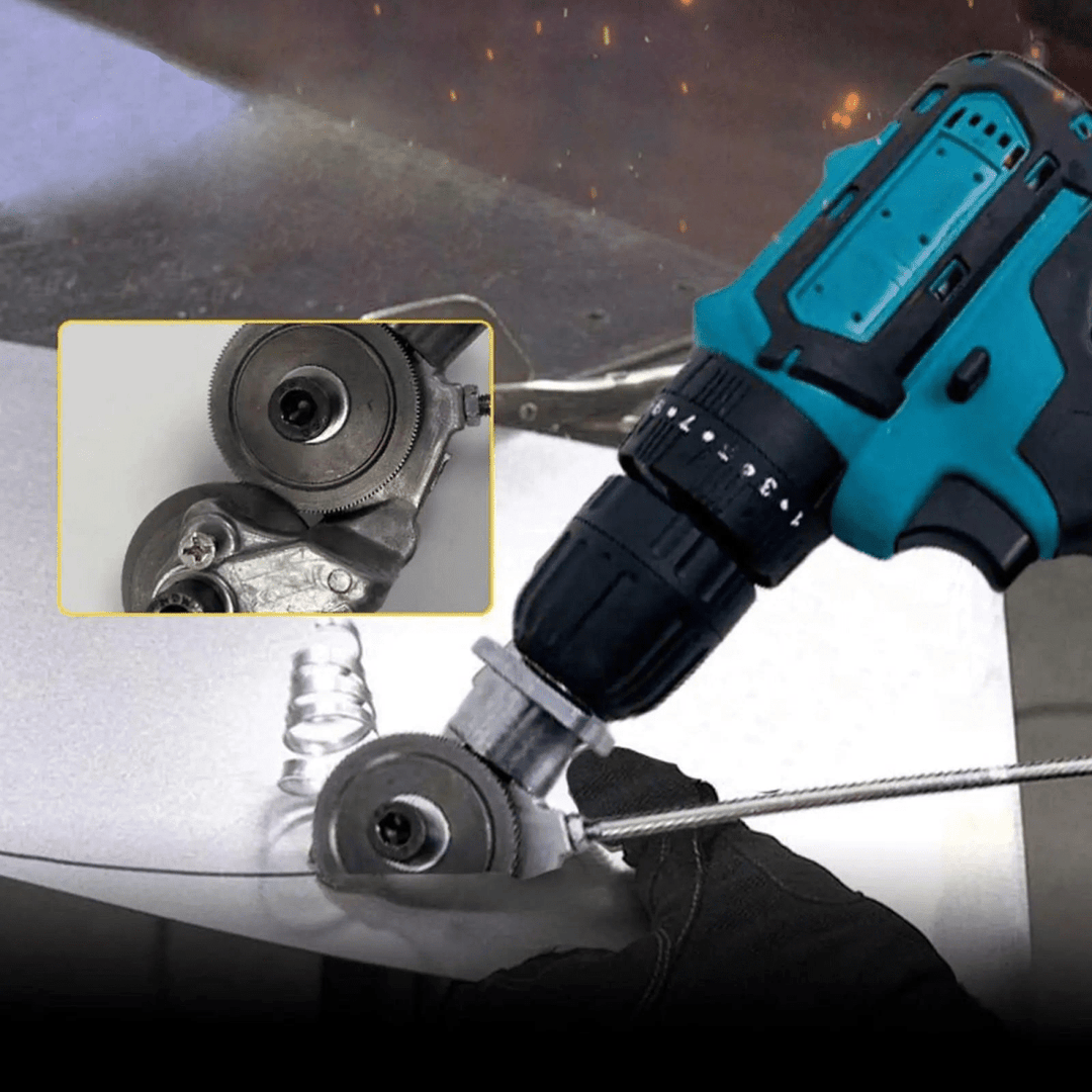 Lisslune | GyroCut – Drill Attachment for Safe & Effortless Sheet Metal Cutting