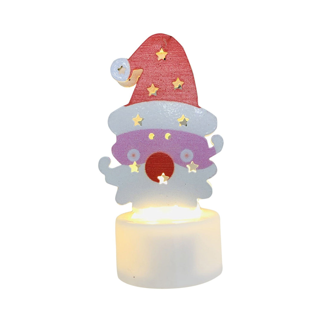 Lisslune | Electronic LED Christmas Candle Lamps - Set of 10 – Adorable Santa, Snowman & Tree Night Lights for Festive Home, Party, & Garden Décor