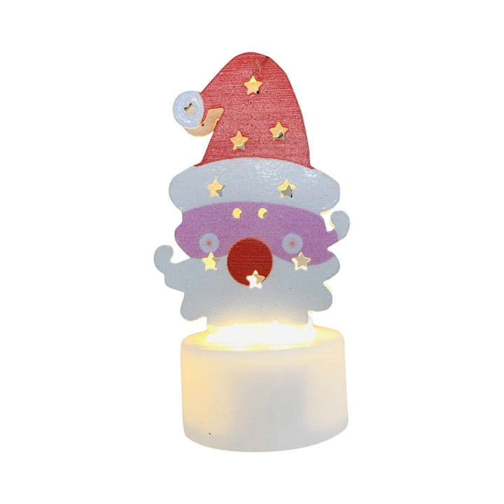 Lisslune | Electronic LED Christmas Candle Lamps - Set of 10 – Adorable Santa, Snowman & Tree Night Lights for Festive Home, Party, & Garden Décor