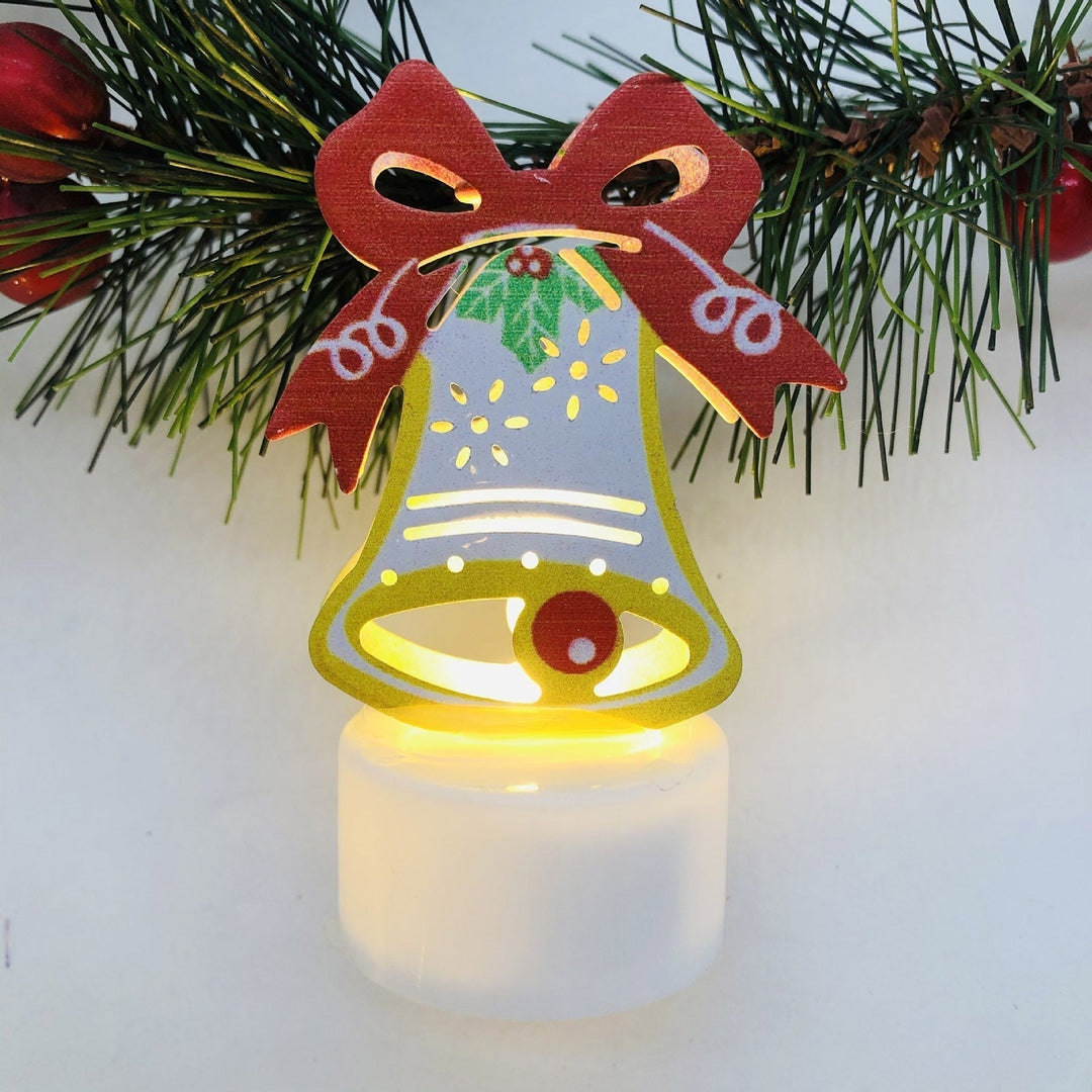 Lisslune | Electronic LED Christmas Candle Lamps - Set of 10 – Adorable Santa, Snowman & Tree Night Lights for Festive Home, Party, & Garden Décor