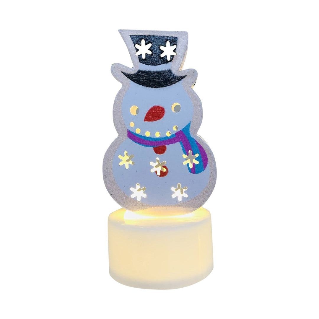 Lisslune | Electronic LED Christmas Candle Lamps - Set of 10 – Adorable Santa, Snowman & Tree Night Lights for Festive Home, Party, & Garden Décor