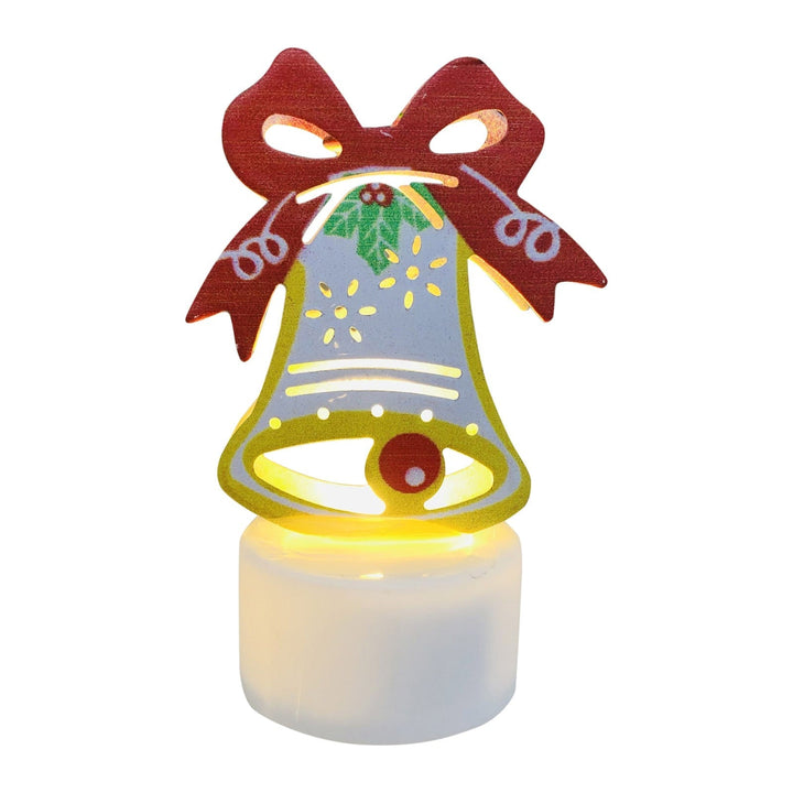 Lisslune | Electronic LED Christmas Candle Lamps - Set of 10 – Adorable Santa, Snowman & Tree Night Lights for Festive Home, Party, & Garden Décor