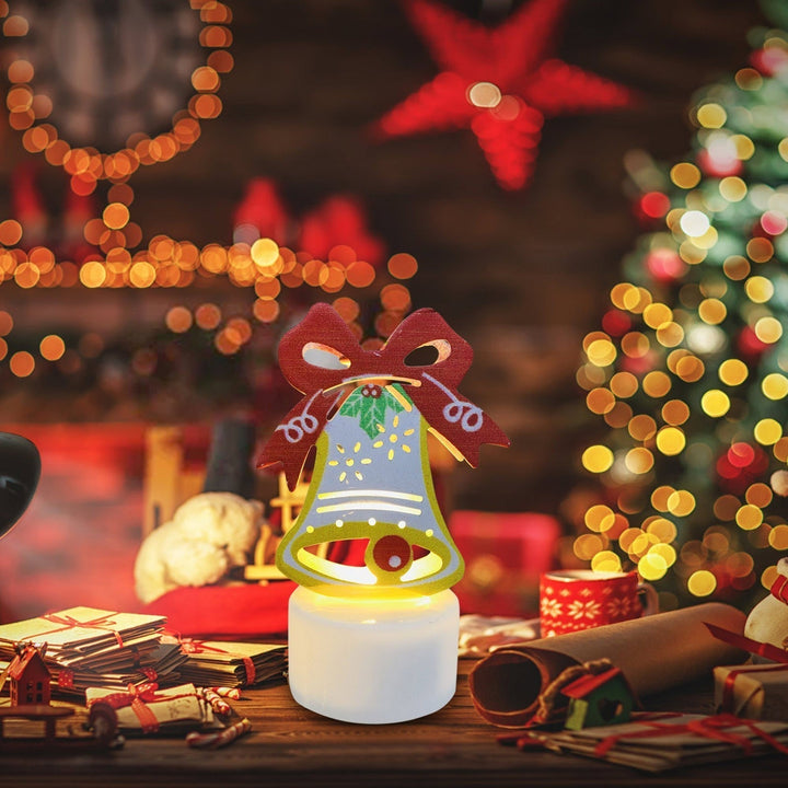 Lisslune | Electronic LED Christmas Candle Lamps - Set of 10 – Adorable Santa, Snowman & Tree Night Lights for Festive Home, Party, & Garden Décor
