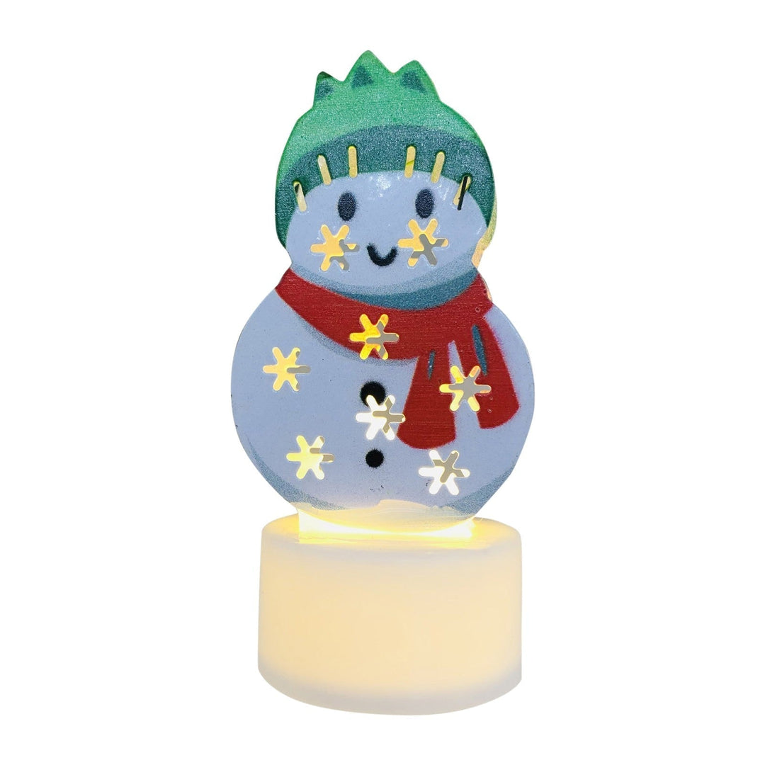 Lisslune | Electronic LED Christmas Candle Lamps - Set of 10 – Adorable Santa, Snowman & Tree Night Lights for Festive Home, Party, & Garden Décor