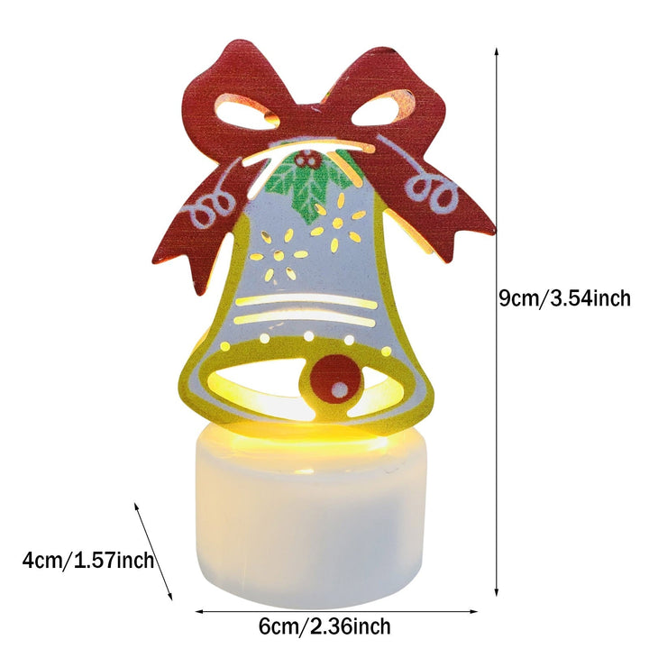 Lisslune | Electronic LED Christmas Candle Lamps - Set of 10 – Adorable Santa, Snowman & Tree Night Lights for Festive Home, Party, & Garden Décor