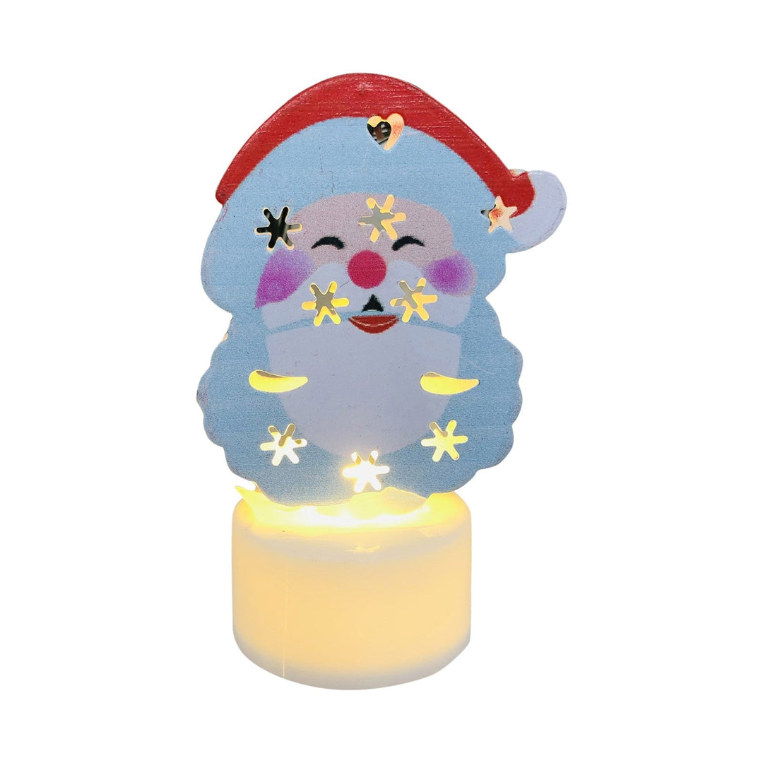 Lisslune | Electronic LED Christmas Candle Lamps - Set of 10 – Adorable Santa, Snowman & Tree Night Lights for Festive Home, Party, & Garden Décor