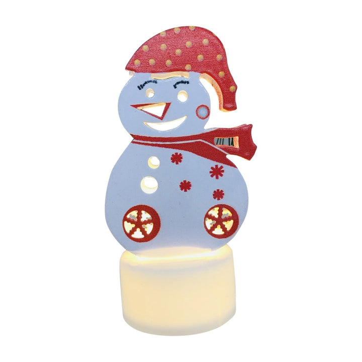 Lisslune | Electronic LED Christmas Candle Lamps - Set of 10 – Adorable Santa, Snowman & Tree Night Lights for Festive Home, Party, & Garden Décor