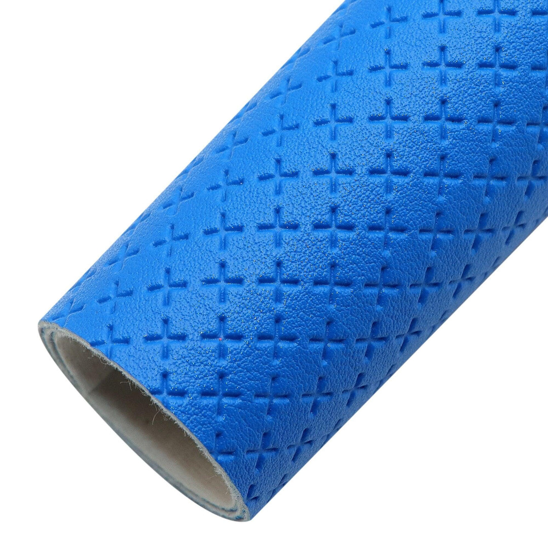 Lisslune | Elegant Artisan Cross-Pattern Synthetic Leather Leaf for Creative Projects