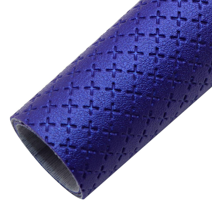 Lisslune | Elegant Artisan Cross-Pattern Synthetic Leather Leaf for Creative Projects