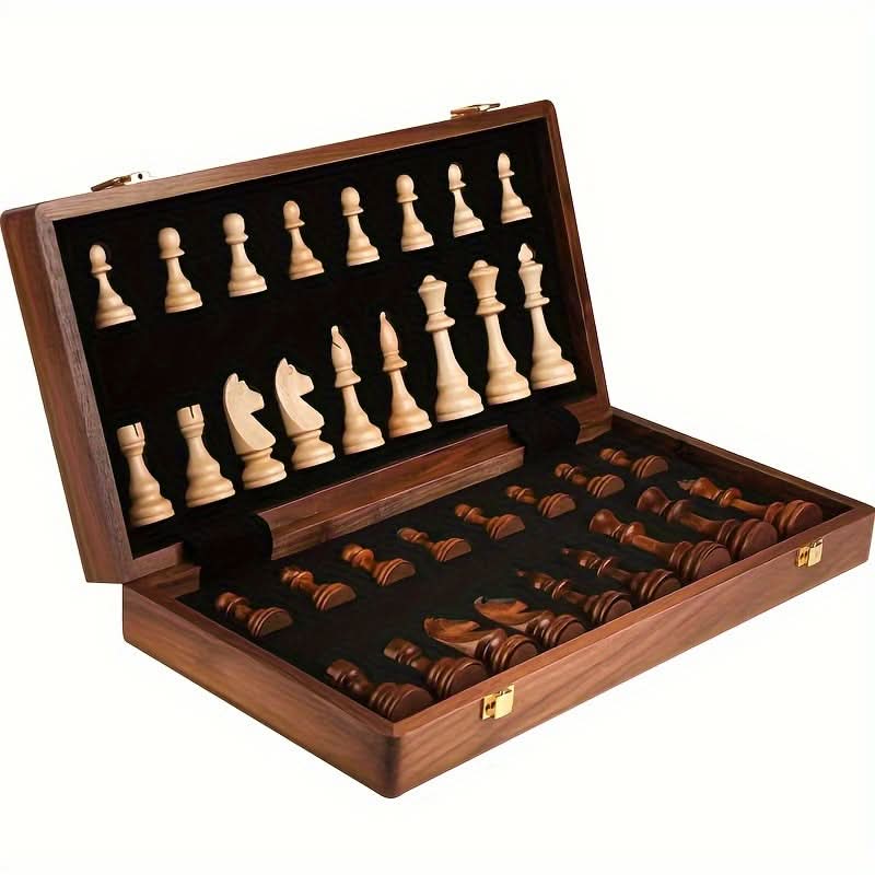 Lisslune | Handcrafted Wooden Chess Set with Extra Pieces
