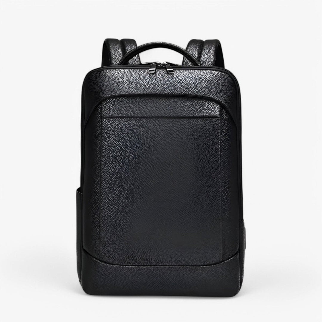 Lisslune | EXECUTREK – Elegant Leather Laptop Backpack with USB Port